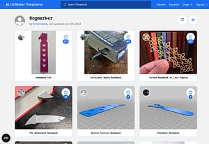 Eksempel på Thingiverse